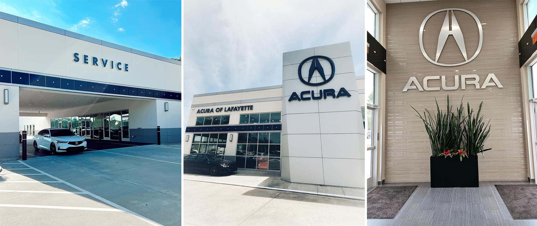 Acura of Lafayette showroom with Acura SUVs