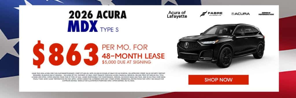2026 Acura MDX Type S Lease Special