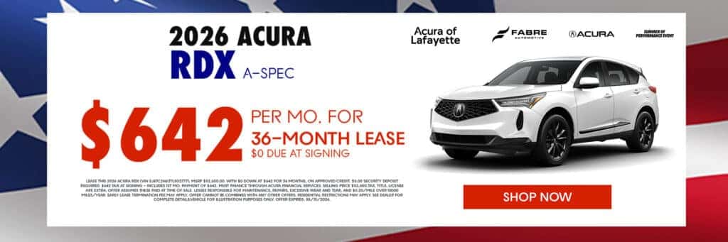 2026 Acura RDX Type A-Spec Lease Special