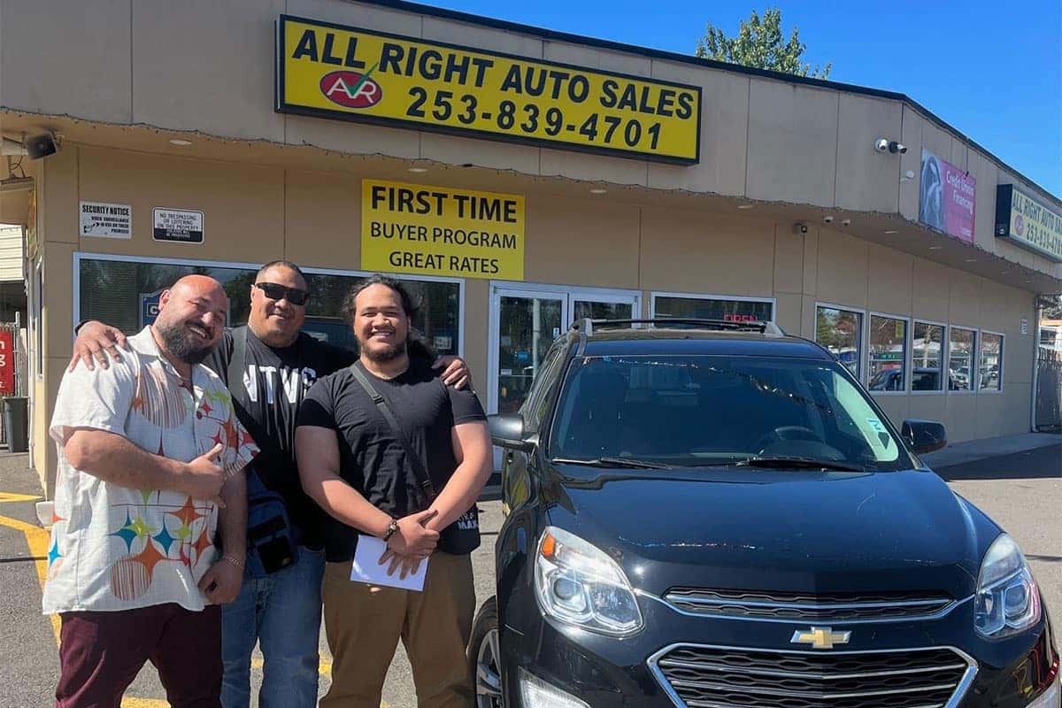 Happy Buyers at All Right Auto Sales in Federal Way