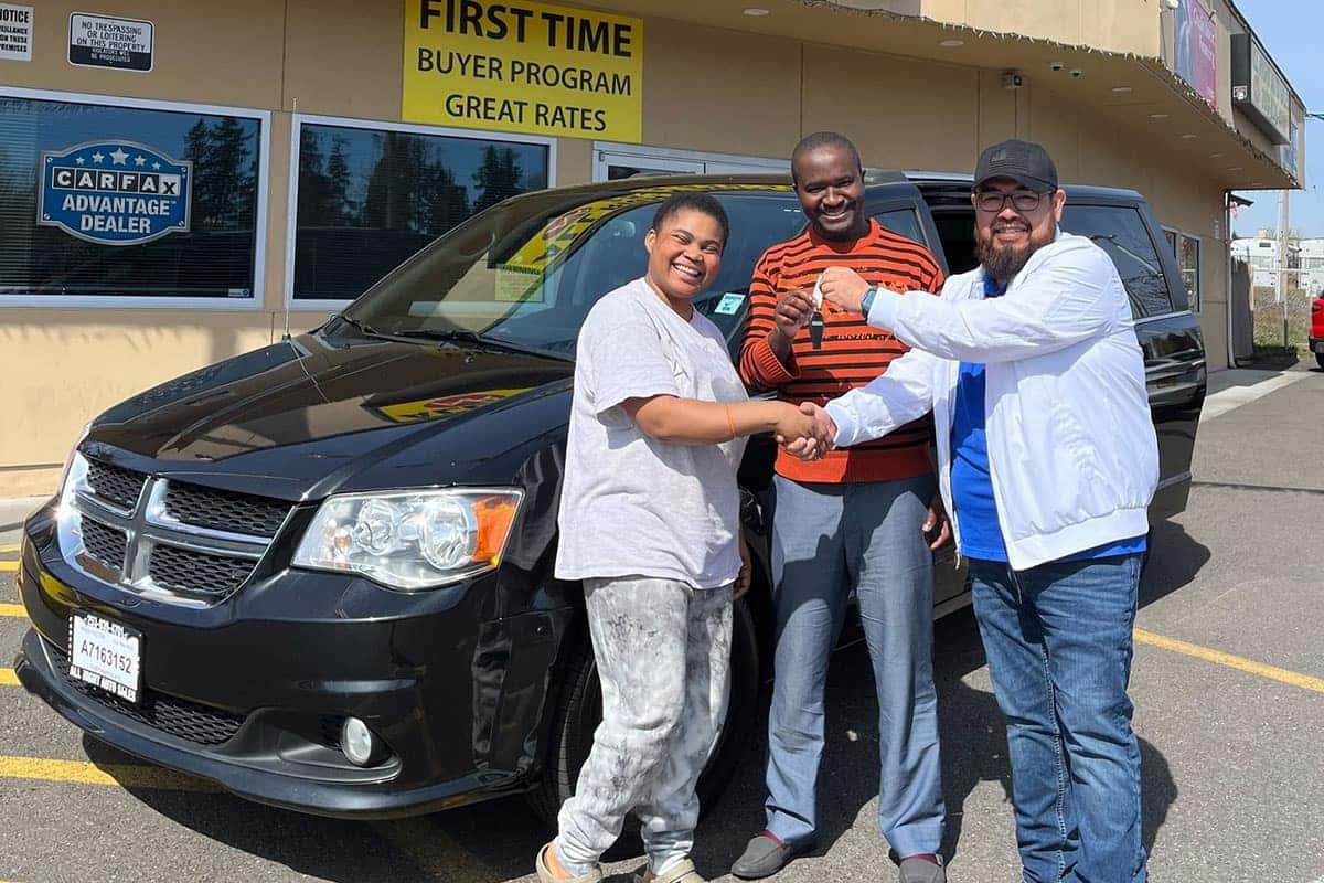 Happy Buyer at All Right Auto Sales