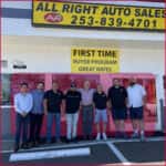 All Right Auto Sales team members at the Federal Way car dealership