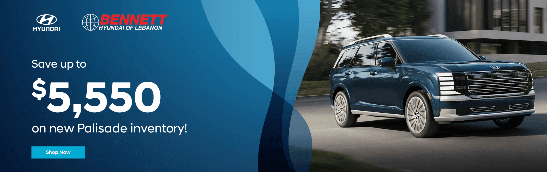 Save up to $5,550 on new Palisade inventory!
