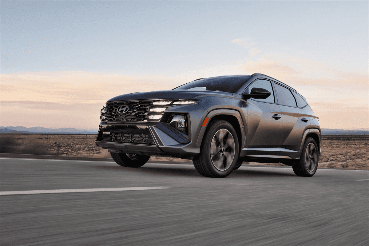 2026 Hyundai Tucson on the road