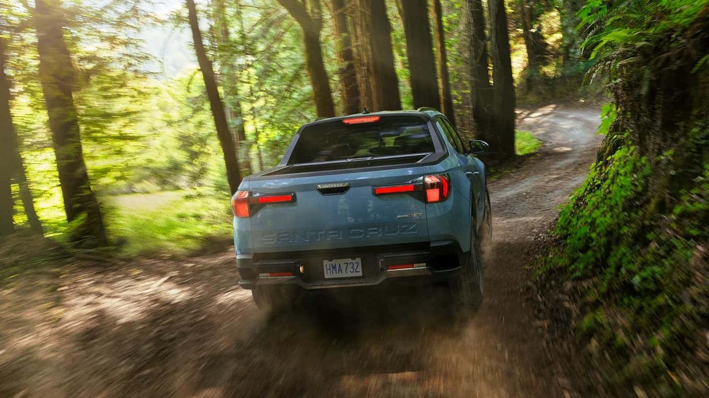 2026 Hyundai Santa Cruz performance driving on scenic road