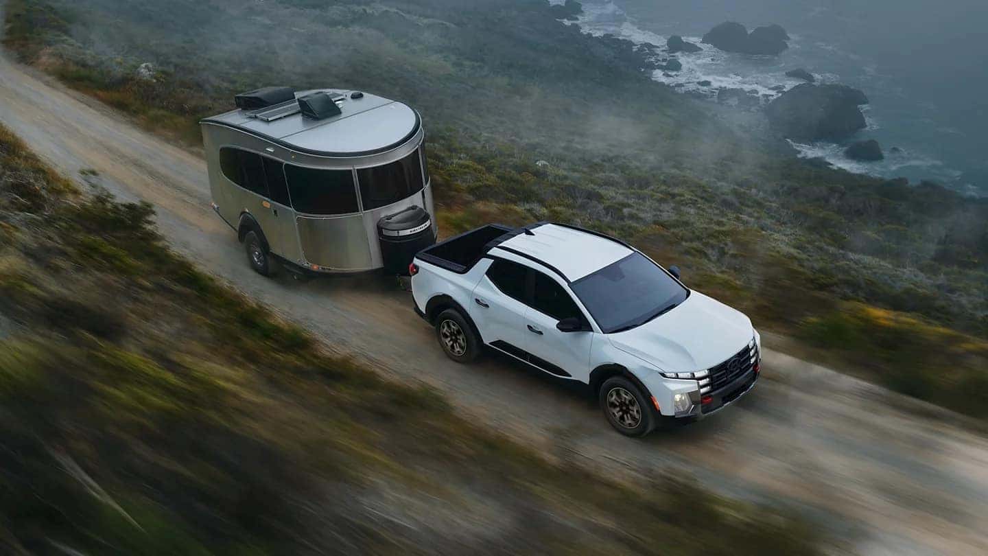 2026 Hyundai Santa Cruz towing gear with open truck bed utility