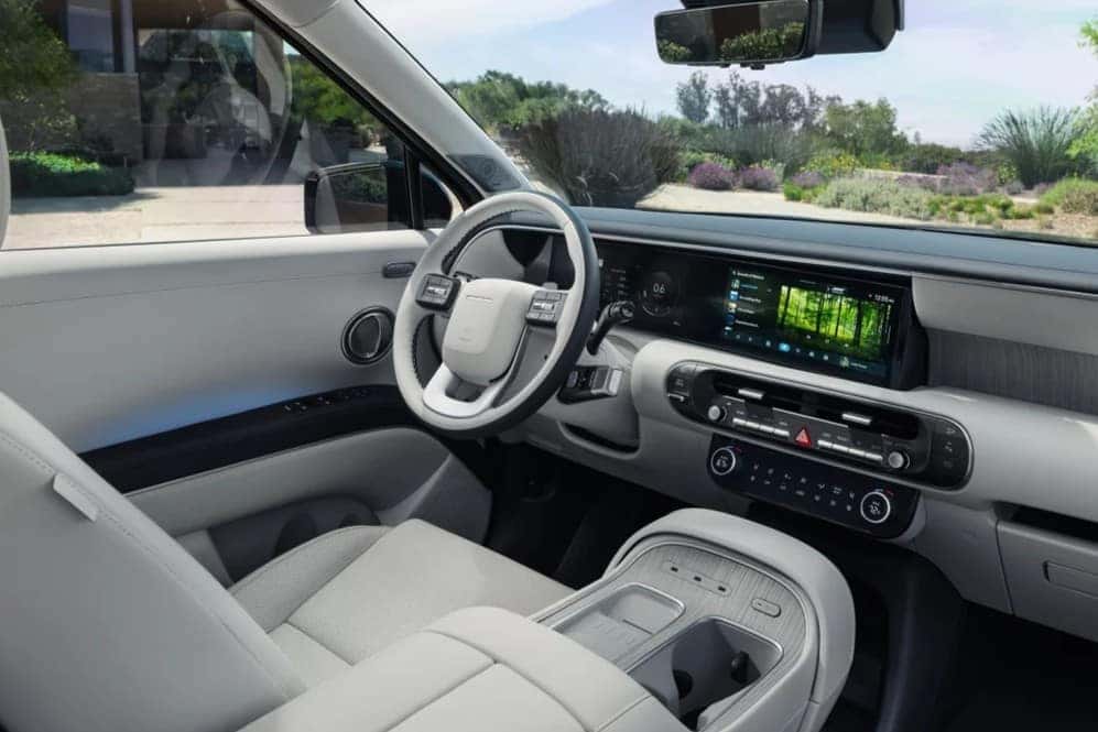 Interior dashboard and 12.3-inch touchscreen display inside the 2026 Hyundai Palisade