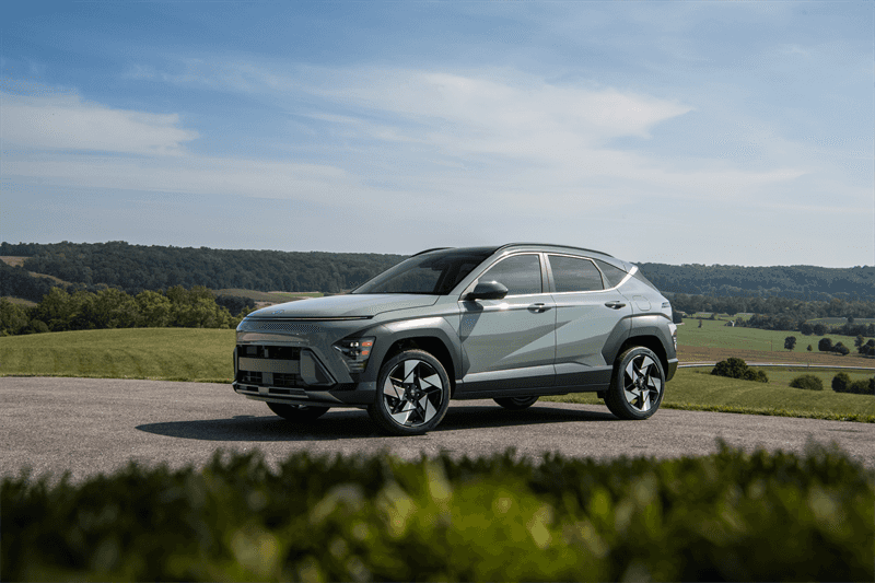 2027 Hyundai Kona overlooking a vista