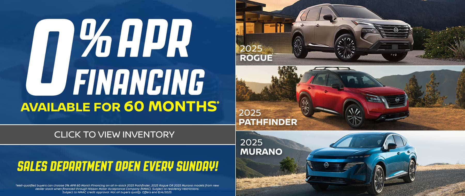 Zero Percent APR Financing Available