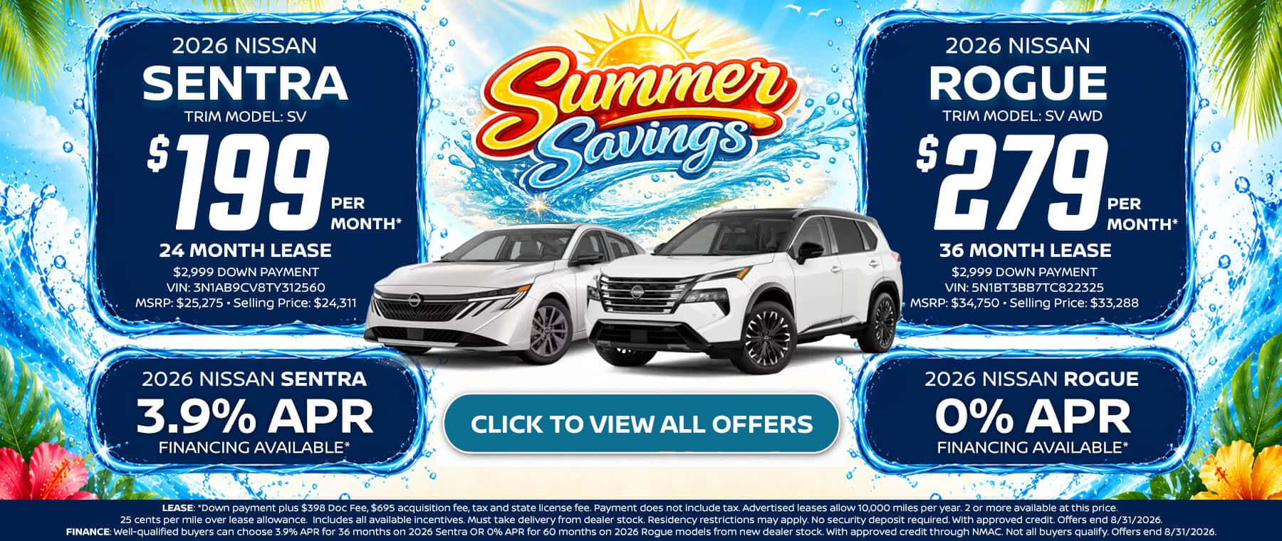 Nissan Lease and Finance Offers