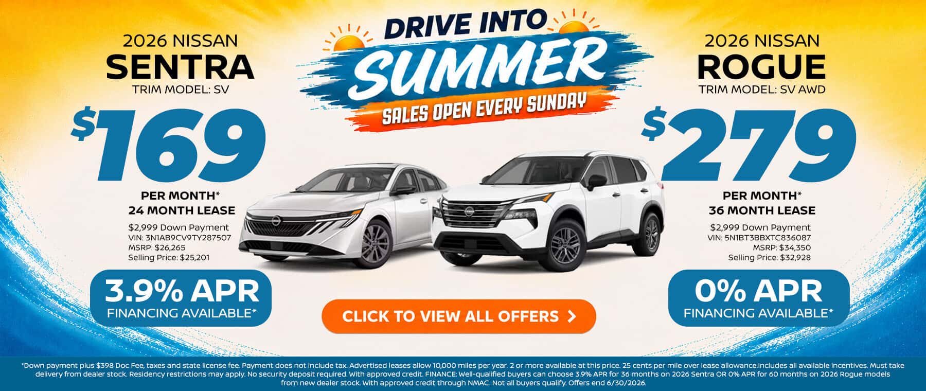 Nissan Lease and Finance Offers