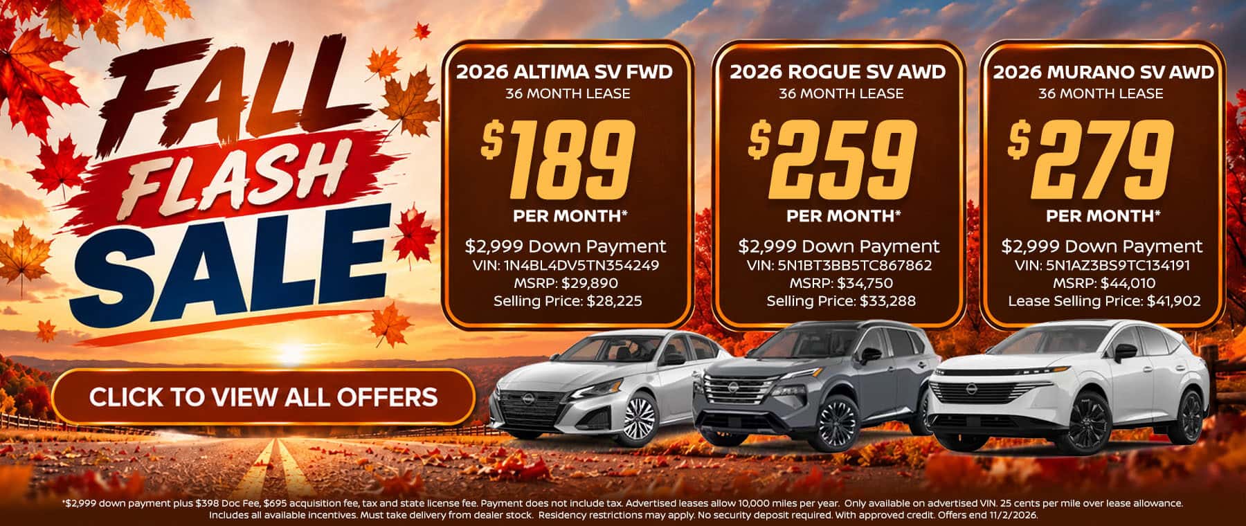 Nissan Lease and Finance Offers