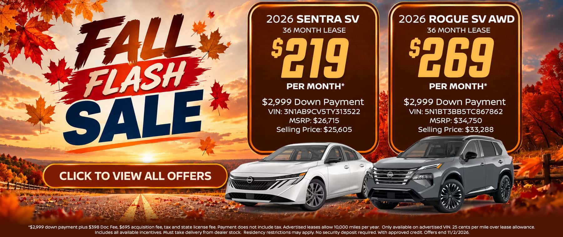 Nissan Lease and Finance Offers