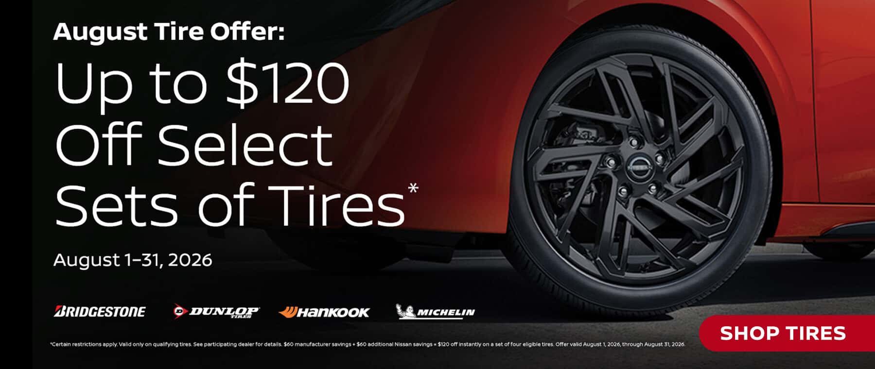 August Nissan Tire Sale