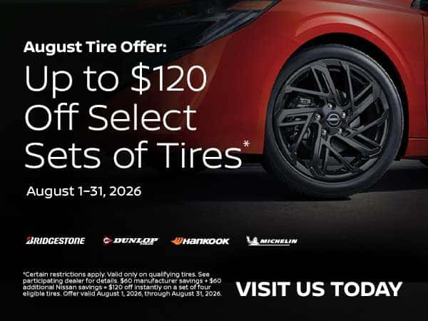 August Nissan Tire Sale