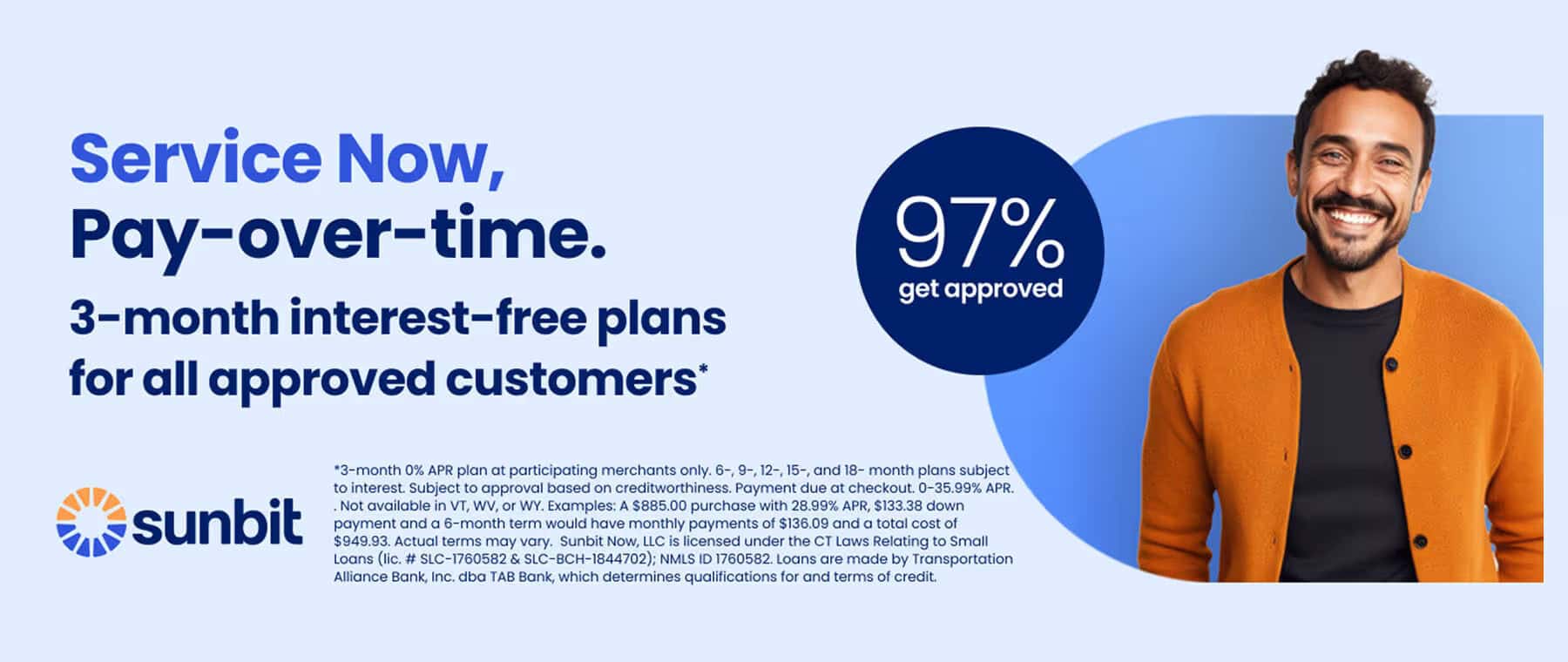 Buy Now Pay Later Service and Parts