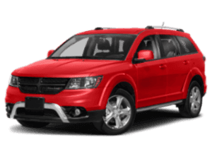 Angled view of the Dodge Journey