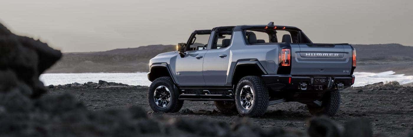 GMC HUMMER EV driving on the highway in Connecticut CT