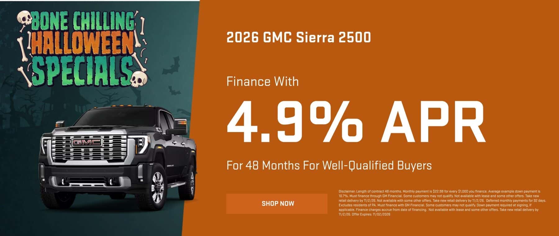 2026 Sierra 2500 APR Offer