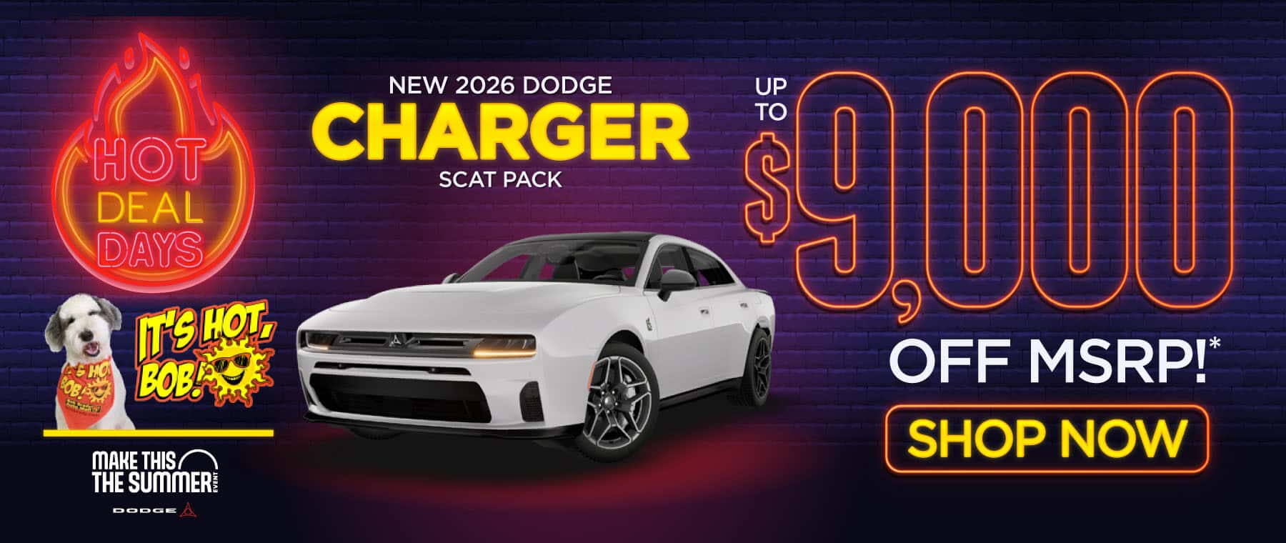 2026 Dodge Charger Scat Pack Up to $9,000 OFF MSRP!*