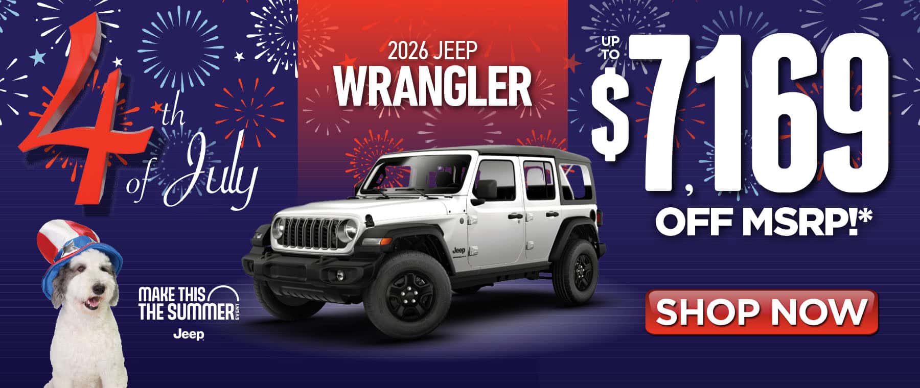 2026 Jeep Wrangler Up to $7,169 OFF MSRP!*