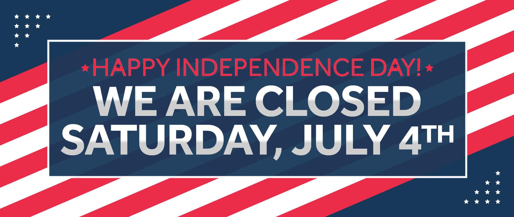 closed July 4