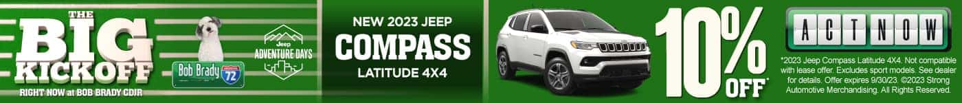 2023 Jeep Compass Latitude 4X4 | 10% Off MSRP