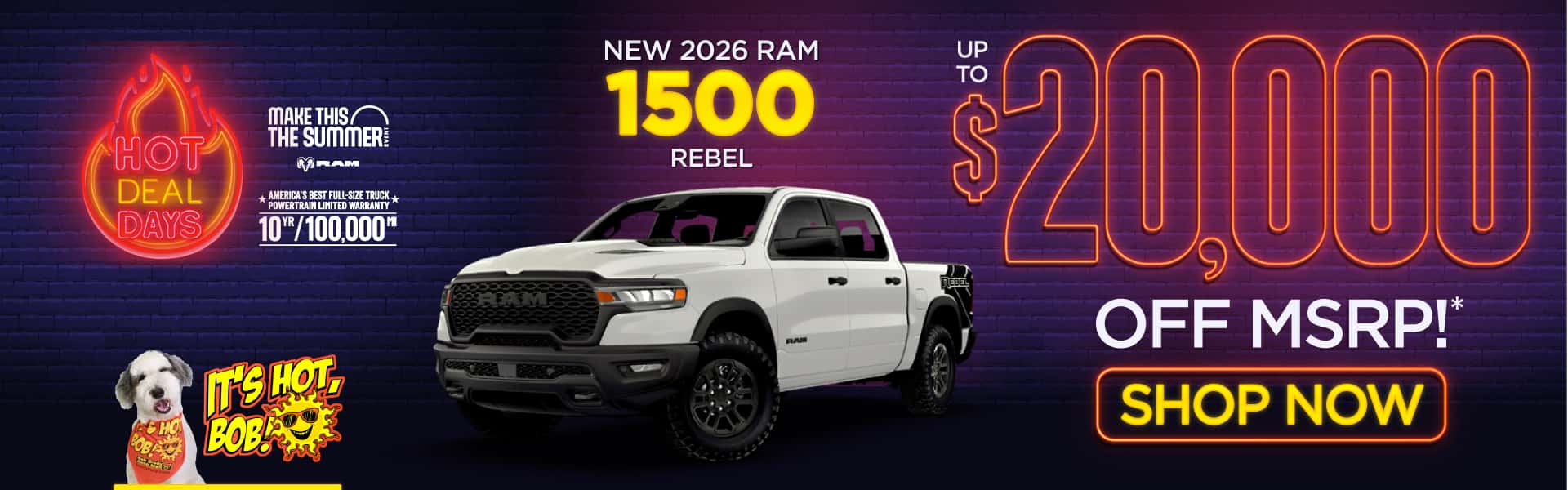 2026 Ram 1500 Rebel Up to $20,000 OFF MSRP!*
