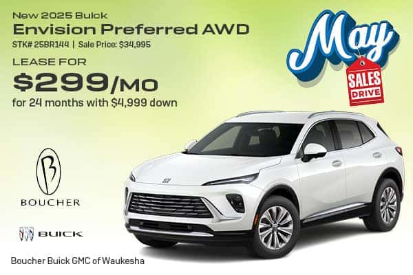 Lease A New 2025 Buick Envision Preferred AWD in Waukesha, WI