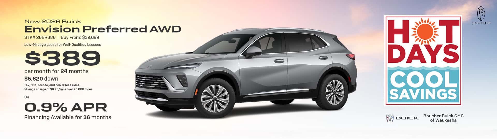 Save on a New 2026 Buick Envision Preferred AWD