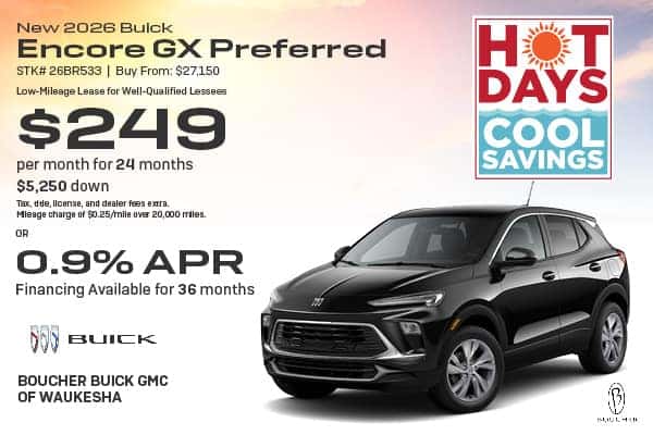Save on a New 2026 Buick Encore GX Preferred!