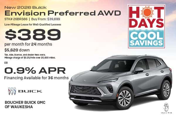 Save on a New 2026 Buick Envision Preferred AWD!