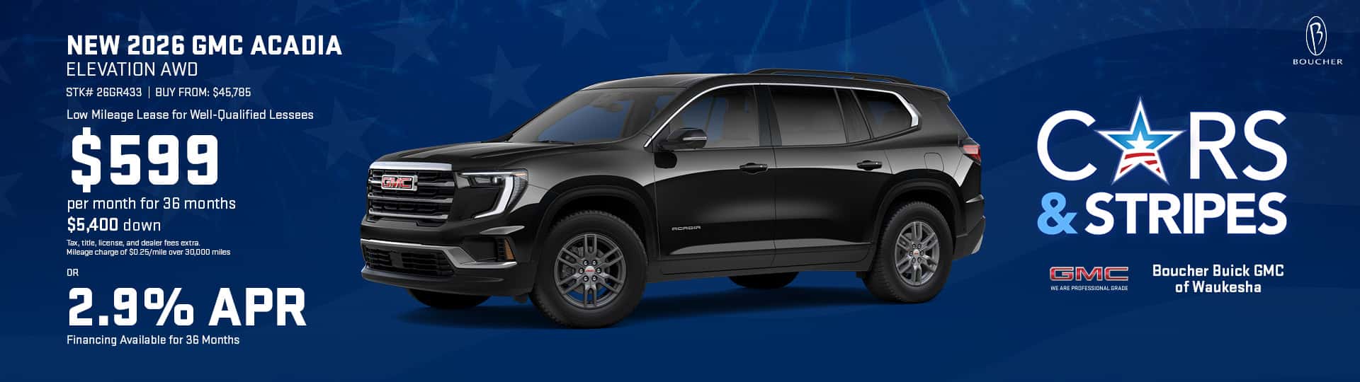 New 2026 GMC Acadia Elevation