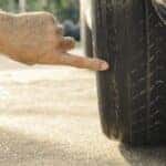 Image showing uneven tire wear