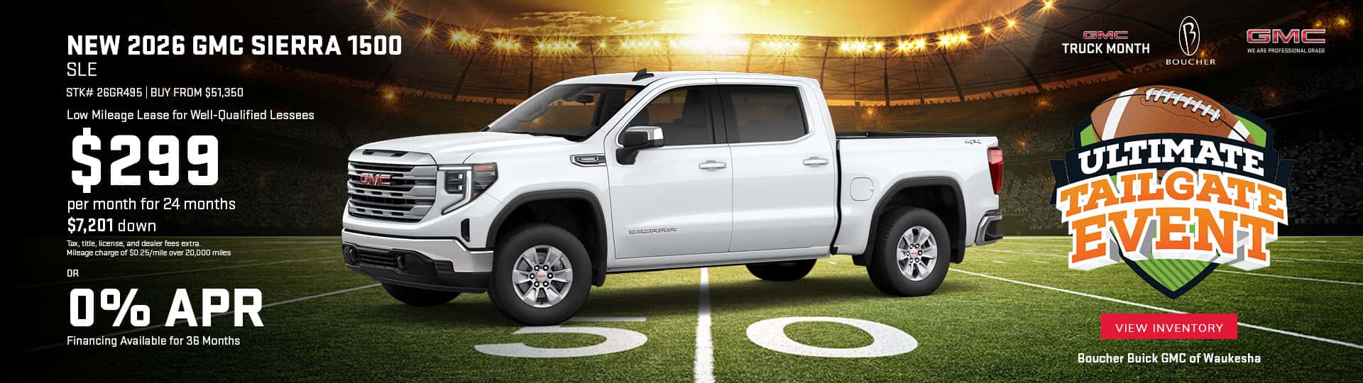 Sep 26 - Lease a new 2026 GMC Sierra 1500 for $299/mo or get 0% APR