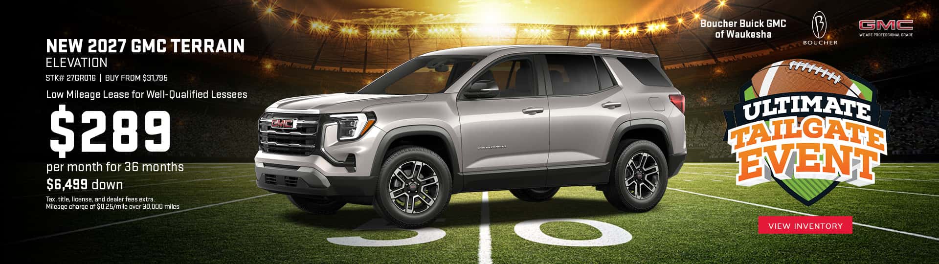 Sep 26 - Lease a new 2026 GMC Terrain for $289/mo