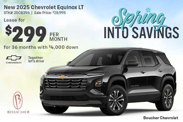Lease a new 2025 Chevy Equinox LT in Waukesha, WI