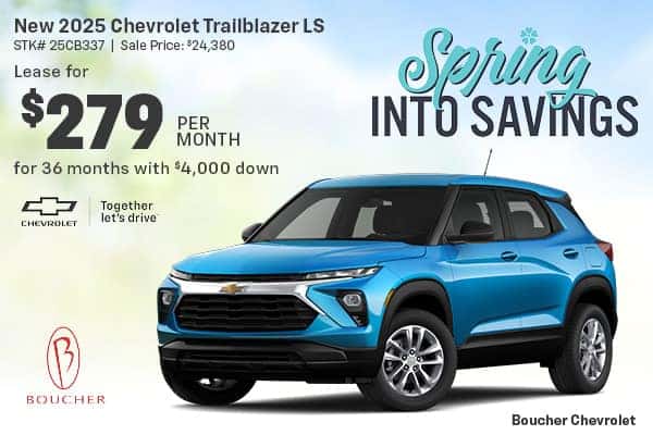 Lease a new 2025 Chevy Trailblazer LS in Waukesha, WI