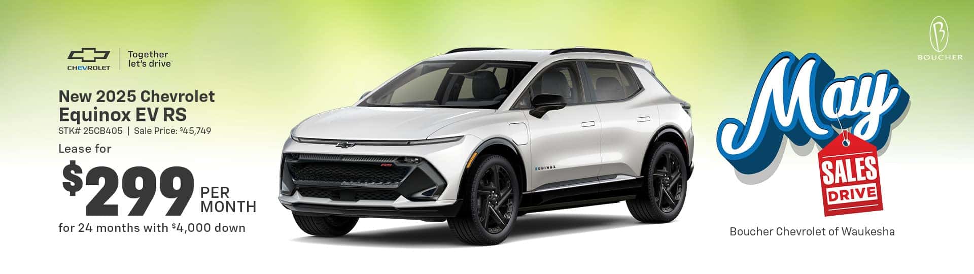 May 25 - 2025 Chevy Equinox EV RS in Waukesha, WI