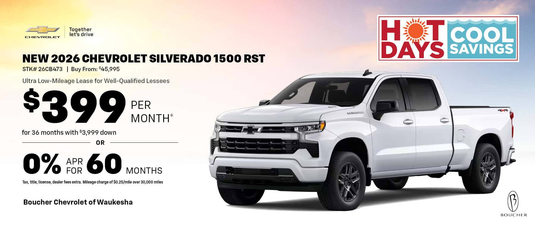Save on a New 2026 Chevrolet Silverado 1500 RST
