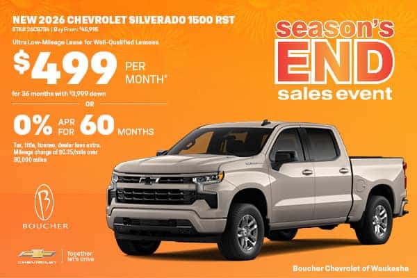 Lease a New 2026 Chevrolet Silverado 1500 RST for $499/MO!