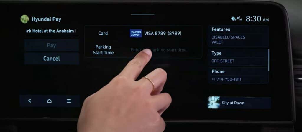 Hyundai Pay Screen