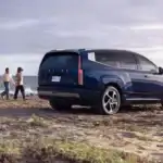 Blue 2026 IONIQ 9 at beach