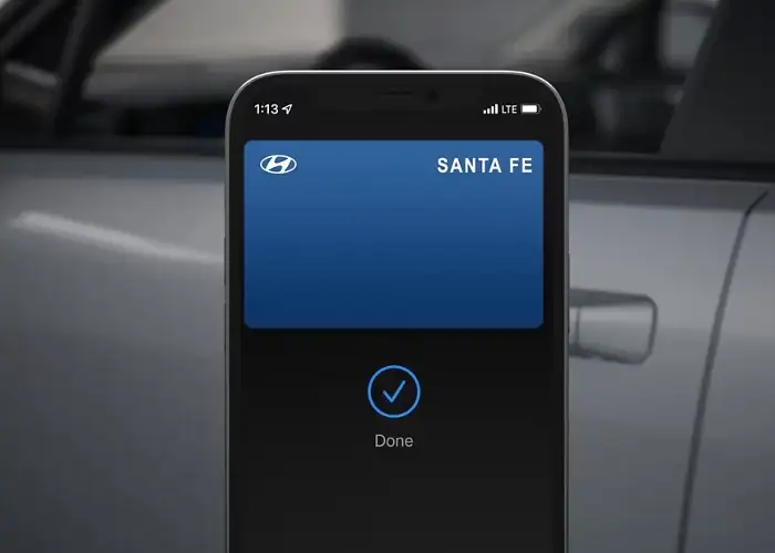 Hyundai Pay screen iphone