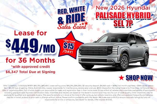 New 2026 Hyundai Palisade Hybrid SEL 7P