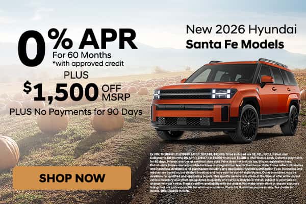 New 2026 Hyundai Santa Fe Models