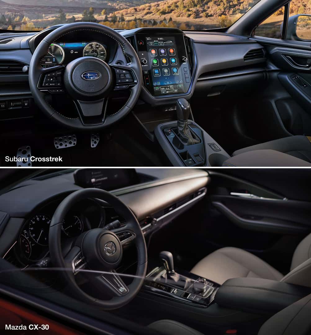Subaru Crosstrek vs. Mazda CX-30 Interior Features