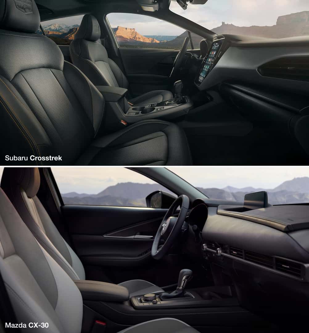 Subaru Crosstrek vs. Mazda CX-30 Interior Features
