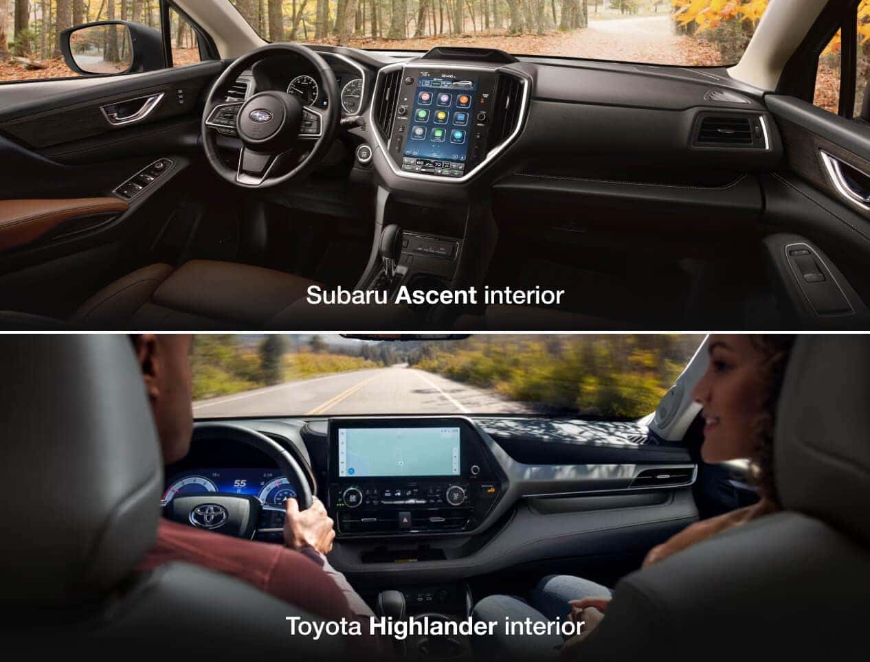 Toyota Highlander vs. Subaru Ascent Infotainment