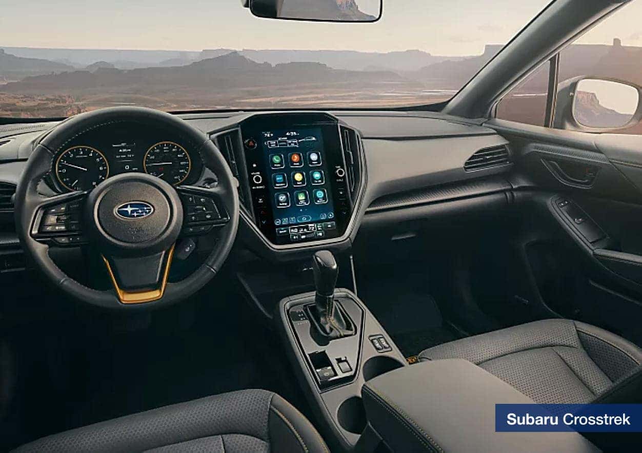 2026 Subaru Crosstrek interior showcasing a modern dashboard.